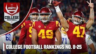 CFP Rankings No. 8-25 REVEALED | ESPN College Football