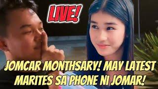 JomCar HAPPY MONTHSARY! Viewers may napansin sa phone ni Jomar sa live kagabi! #kalingaprab