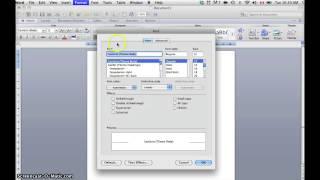 Setting a Default Font in Word 2010 (Mac)