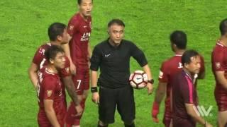 Oscar cause big fight on game between Shanghai SIPG and Guangzhou R&F