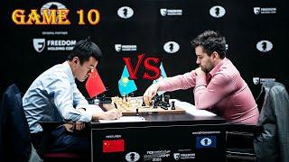 ENGLISH GAME!! Ding Liren vs Ian Nepomniachtchi || World Chess Championship 2023 - R10