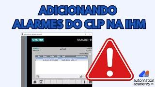 ADICIONANDO ALARMES NA IHM TIA PORTAL SIEMENS