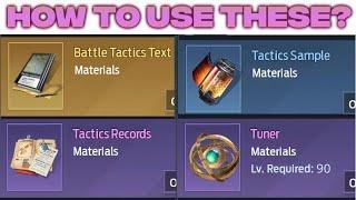 UNDAWN - How to Use Battle Tactics Text, Tactics Sample, Tuner & Tactics Records