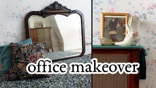 Aesthetic office makeover (with lots of attic antiques)