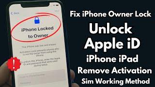 How To Unlock iPhone Locked To Owner ! How To Remove Apple iD ! How To Unlock iPhone Pad Apple iD !