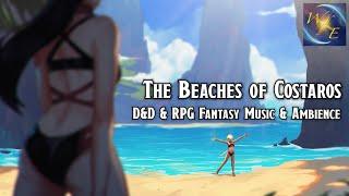 Relaxing Fantasy Music & Beach Ambience for Creativity || The Beaches of Costaros