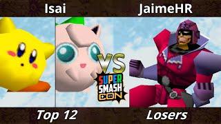 SSC 2022 Top 12 - Isai (Jigglypuff, Kirby) Vs. JaimeHR (Captain Falcon) SSB64 Smash Bros Tournament