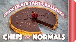 Making a Chocolate Tart WITHOUT the recipe! Chefs vs Normal Guys | Sorted Food