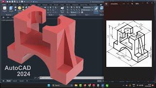 AutoCAD 2024 | For Beginners 3D Mechanical Drawing | 1