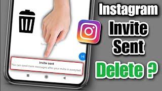 how to remove invite message on instagram | invite sent instagram message kaise hataye