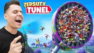 ZEPSUTY TUNEL POWIETRZNY w Fortnite ! Najlepsze AKCJE w Sezonie 3