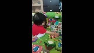 Baby Playing Mountain Blocks