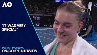 Maria Timofeeva On-Court Interview | Australian Open 2024 Second Round