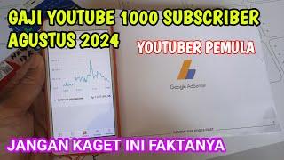 GAJI YOUTUBER 1000 SUBSCRIBER 2024 | KEJAR 1000 SUBSCRIBER 4000 JAM TAYANG