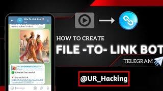 how to Create file to link telegram bot || create file sharing bot || file to link without coding