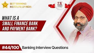 What are Small Finance Banks | Best Answer For Banking Aspirants | Mr. Jasbir Singh | IPB India