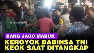 Gerombolan Bang Jago Mabuk Keroyok Babinsa TNI, Berakhir Keok saat Ditangkap