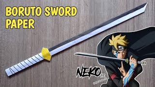 How to Make a paper BORUTO SWORD - ORIGAMI NARUTO