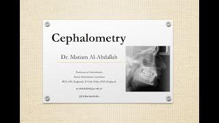 Dr. Mariam Cephalometric part 1