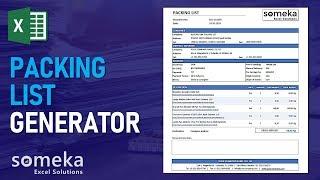 Excel Packing Slip Generator and Tracker | Packing Slip Template in Excel!