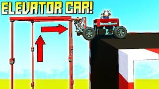 We Built Elevator Cars To Lift Cows Up Giant Ledges! - Scrap Mechanic Multiplayer Monday