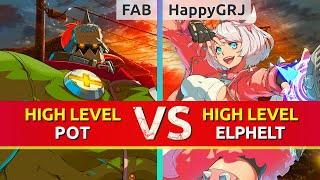 GGST ▰ FAB (Potemkin) vs HappyGRJ (Elphelt). High Level Gameplay