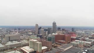 Indianapolis Indiana Aerials Skyscrapers stand in a city - Free Stock Footage HD