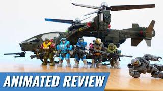 Falcon Sweep - Animated Set Review (Halo Mega Construx Stop Motion)