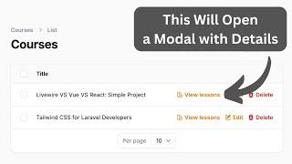 Filament Plugin: Relation Manager as Table Modal