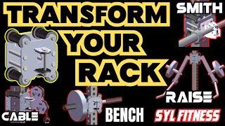 Turn a Squat Rack Into Smith Machine, Cable, and More: SYL Fitness TS 2.0 Review