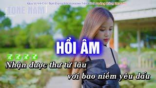 [ KARAOKE ] Hồi Âm Tone Nam ( HAY NHẤT ) Hoàng Dũng Karaoke