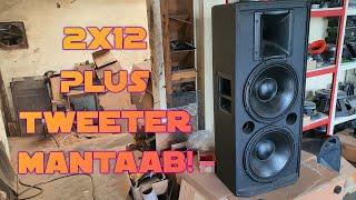Tes Speaker Side Fill 2x12 Inch Tweeter Dengan Kabel Speaker SMI 4x2,5 mm