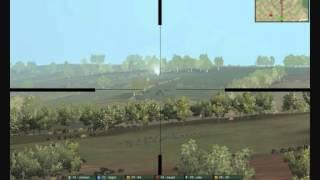 killing sherman 76 from 1800 meters with 88mm