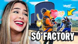 SÓ PODE LOOTEAR FACTORY e FIZ AMIZADE nesse DESAFIO DE FREE FIRE 