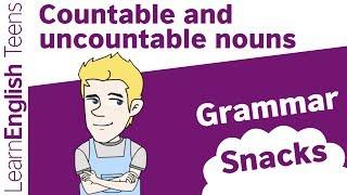 Countable and uncountable nouns - English grammar lessons