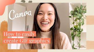 How to make animated GIF graphics for your website || Canva Tutorials