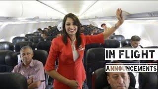 In flight announcement️️on air asia | in Hindi & English languages.