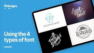 The 4 types of fonts and how to use them