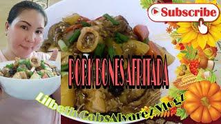 PORK BONE AFRITADA RECIPE | Lilbeth CabsAlvarez Vlogz