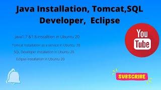 #User Administration|| Debian Installation # Java Installation # Tomcat #|Eclipse# SQL Developer
