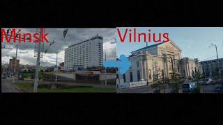 Eurolines bus ride from Minsk to Vilnius (Temsa HD13)