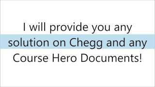 HOW TO GET CHEGG SOLUTIONS/COURSE HERO DOCUMENTS