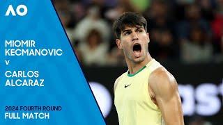 Miomir Kecmanovic v Carlos Alcaraz Full Match | Australian Open 2024 Fourth Round