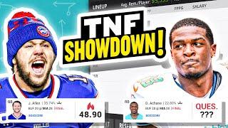 DraftKings NFL Showdown TNF Picks + Strategy (Bills vs. Dolphins)