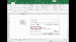 How to Find in Excel Sheet & Entire Workbook (Find & Replace)