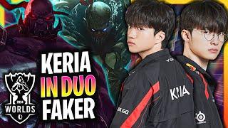 T1 KERIA IN DUO T1 FAKER IN EUW SERVER! | T1 Keria Plays Sion Top vs Aurora!  Worlds Bootcamp 2024