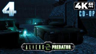 Aliens versus Predator 2 (PC) - 4K60 Walkthrough (Marine) Co-op Mission 4 - A Long Detour