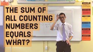 The sum of all counting numbers equals WHAT?