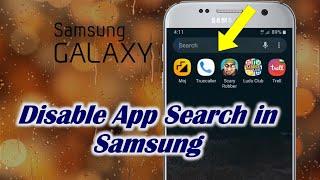 Disable Search from Home Screen in Samsung