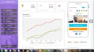 JavaFX Dashboard example - Material Design - Netbeans IDE